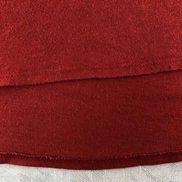 POPSUGAR Women's Red Cotton Blend Short Sleeve Tee Shirt Size M - Picture 6 of 9